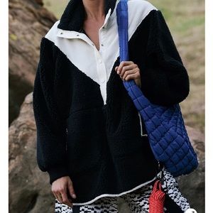 Free People Movement Fleece Quarter zip sz M